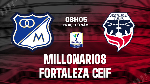 Nhận định Millonarios vs Fortaleza CEIF 8h05 ngày 17/10 (VĐQG Colombia 2024). Hãy đến KUBET cá cược bóng đá .