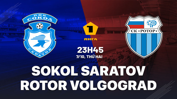 Nhận định Sokol Saratov vs Rotor Volgograd 23h45 ngày 7/10 (Hạng 2 Nga 2024/25). Hãy đến KUBET cá cược bóng đá .